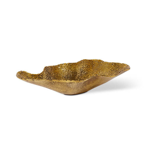 E Style Homer Bowl Trinket Tabletop Home Decor 46cm Antique Gold