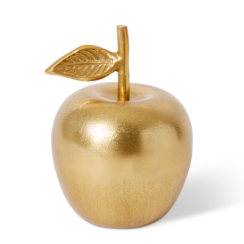 E Style Apple Home Decorative Sculpture Gold - 14 x 14 x 19cm