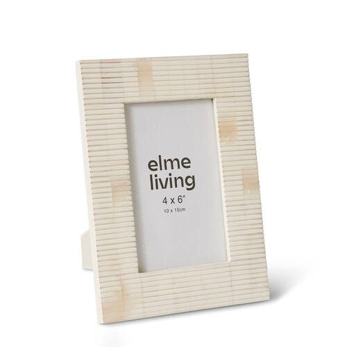 E Style Zev 4x6" Photo Frame Tabletop Home Decor 22cm Cream