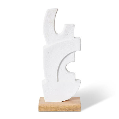 E Style Muzaffar Sculpture Tabletop Home Decor 48cm White/Natural