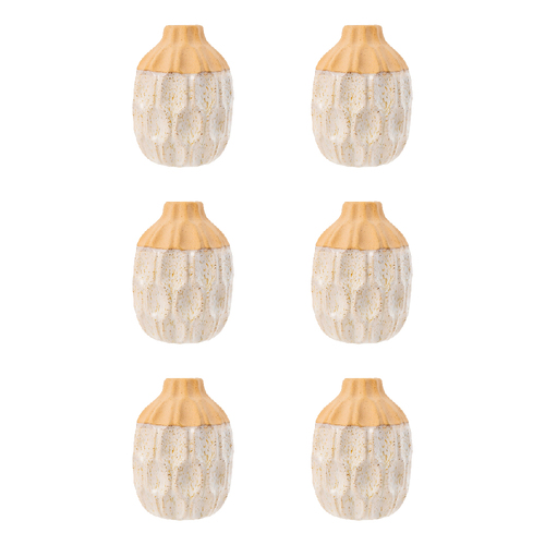 6PK Splosh Desert Dunes Ceramic Vase Home Decor 13.5x18cm