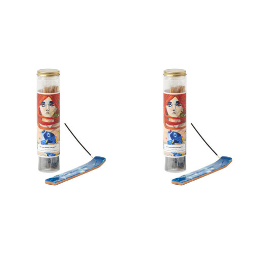 2PK 100pc Pilbeam Living Do What Makes You Happy Incense w/ Holder - Rose Oud