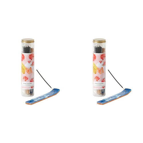 2PK 100pc Pilbeam Living Go Forth And Be Fierce Incense w/ Holder - Warm Embers