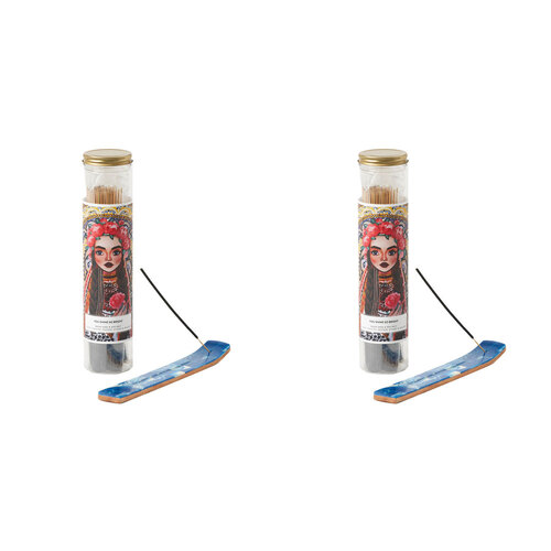 2PK 100pc Pilbeam Living Shine So Bright Incense w/Holder Wood Sage & Sea Salt