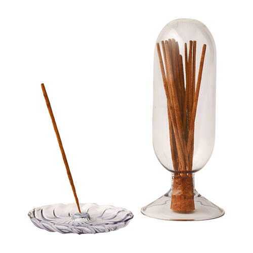 50pc Pilbeam Living Klein Cloche Incense Stick & Holder Rose Fragrance 19cm