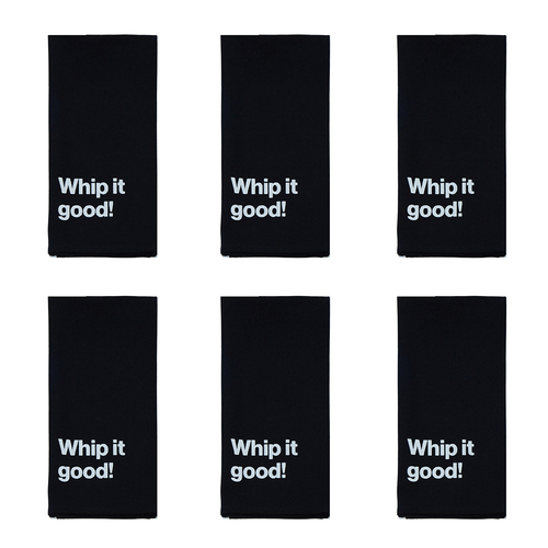 6PK Davis & Waddell Essentials Slogan Tea Towel 50x70cm - Assorted