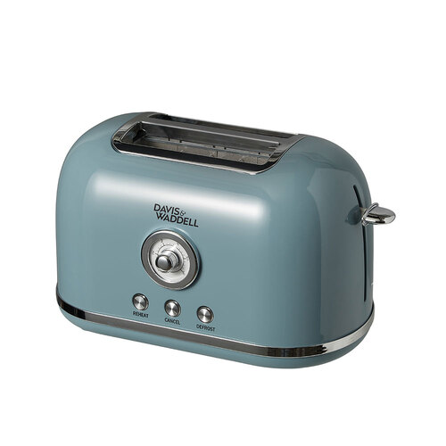 Davis & Waddell Essentials Manor Electric 2 Slice Toaster - Blue