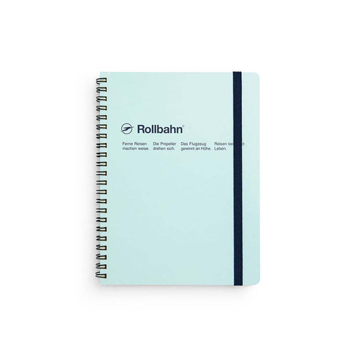 Delfonics  Rollbahn Spiral Bound Notebook Grid A5 Journal - Sky Blue