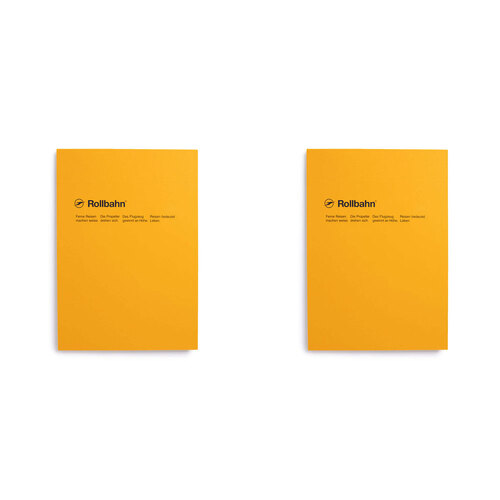 2PK Delfonics 50-Sheets A4 Rollbahn Ruled Notepad Yellow