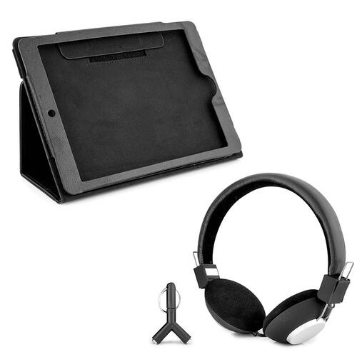 DGTEC Travel Entertainment Kit Headphones + Bonus iPad Case