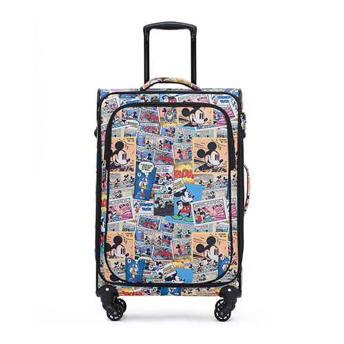 Disney 25" Trolley Checked Travel Luggage Suitcase Comic Character