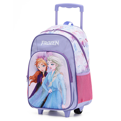 Frozen Kids 17" Travel Backpack w/ Wheels - Purple