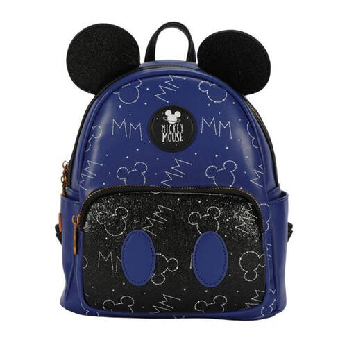 Disney Mickey PU Backpack Kids/Children Rucksack Bag - Blue/Black