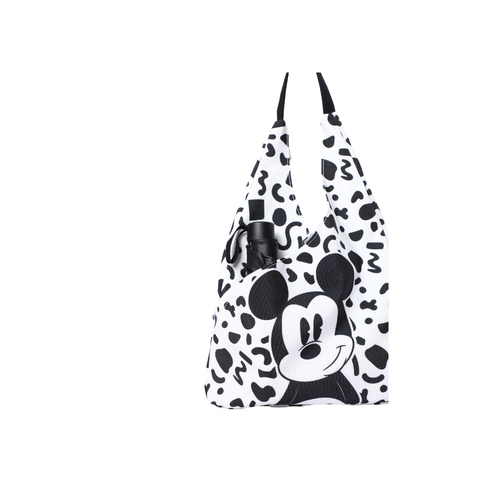 Disney Mickey Mouse Canvas Shopper Bag - White/Black