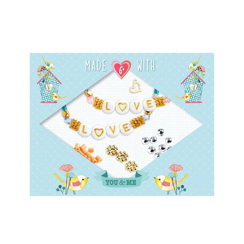 Djeco You & Me Letter Threading Beads Set Jewellery DIY Kit 6y+