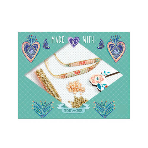 Djeco You & Me Miyuki & Hearts Beads Set Jewellery DIY Kit 10y+