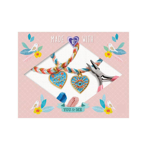 Djeco You & Me Friendships/Hearts Beads Set Jewellery DIY Kit 10y+