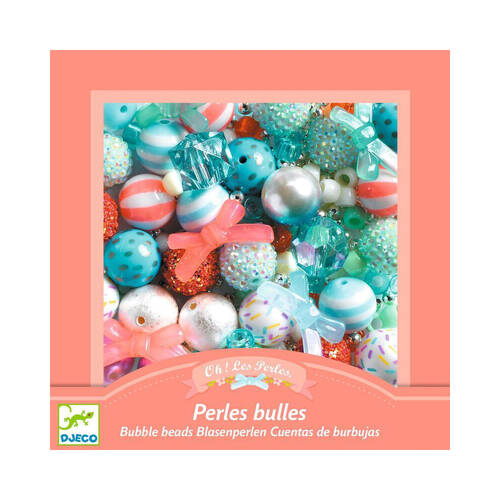 Djeco Silver Bubble Beads 15x15cm Craft Kit Kids/Children 4y+
