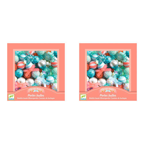 2PK Djeco Silver Bubble Beads 15x15cm Craft Kit Kids/Children 4y+