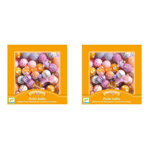 2PK Djeco Gold Bubble Beads 15x15cm Craft Kit Kids/Children 4y+