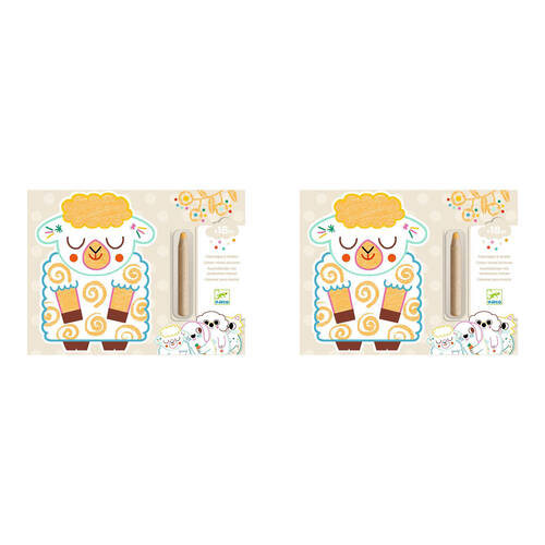 2PK Djeco Domestic Animals Colour Reveal Set Kids/Children 18m+