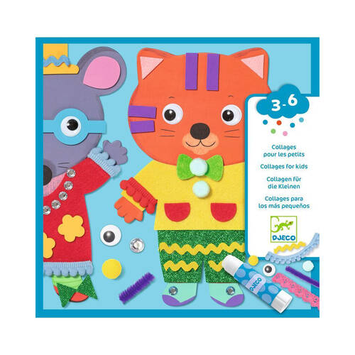 Djeco Little Sweethearts Collage Activity Kit Kids 3y+