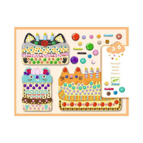 Djeco Cakes & Sweets Mosaics Activity Kit Kids 3y+