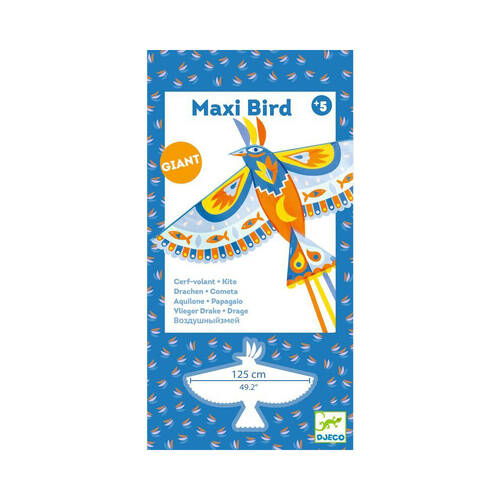 Djeco Maxi Bird Shape Flying Giant Kite Toy Kids/Children 5y+