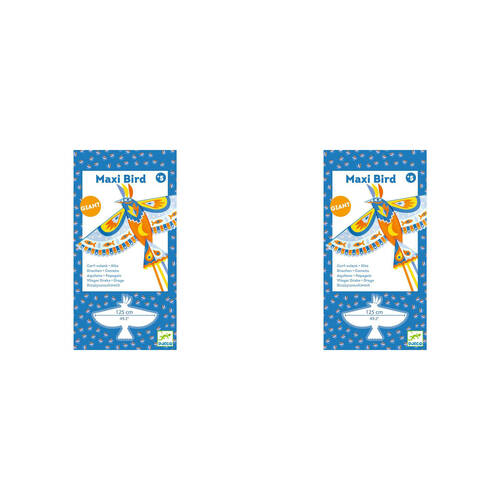 2PK Djeco Maxi Bird Shape Flying Giant Kite Toy Kids/Children 5y+