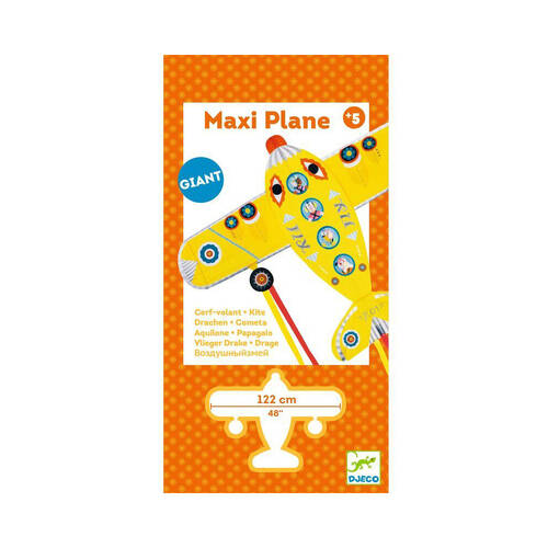 Djeco Maxi Plane Shape Flying Giant Kite Toy Kids/Children 5y+