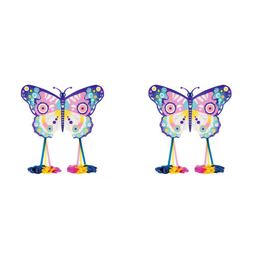 2PK Djeco Maxi Colorful Butterfly Giant Flying Kite Toy Kids/Children 5y+
