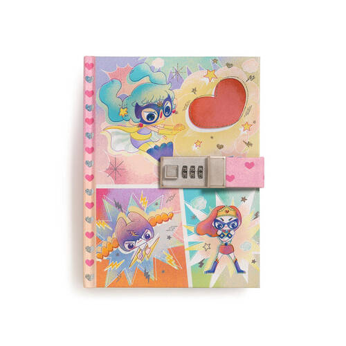 Djeco Lam Notebook w/ Combination Code Lock 15x20cm Kids 8y+