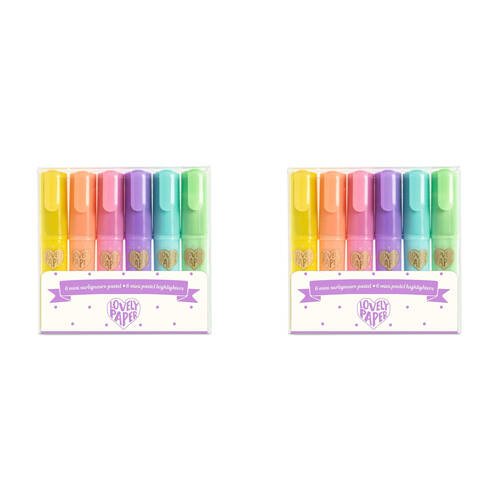 12pc Djeco Mini Pastel Highlighters Kids/Children 5y+