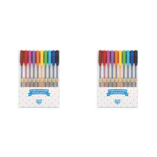 20pc Djeco Classic Colourful Gel Pens Kids/Children 4y+