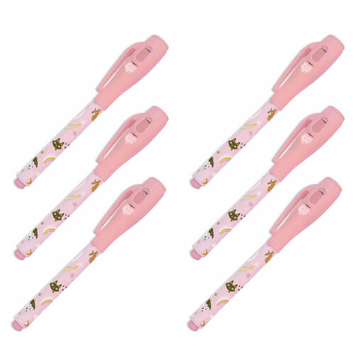 6PK Djeco Lucille Magic Pen w/ Invisible Ink Stationery 3y+
