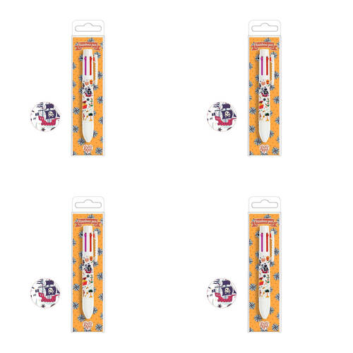 4PK Djeco Steve Rainbow Multi-Coloured Ink Pen Kids/Children 3y+