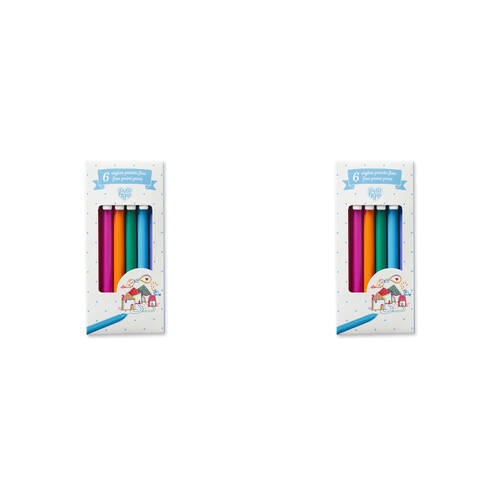 12pc Djeco Gel Pens Coloured Fine Tip/Point Kids/Children 5y+