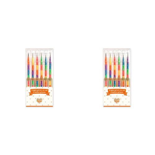 12pc Djeco Rainbow Multi-Coloured Gel Pens Kids/Children 3y+