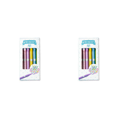 12pc Djeco Silver Metallic Outline Pens Kids/Children 5y+