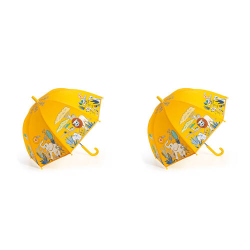 2PK Djeco Savannah Child Manual Dome Umbrella Plastic 67.5cm 3y+