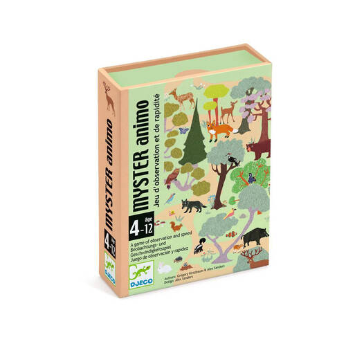 Djeco Mystery Animal Observation & Speed Card Game Kids 4y+