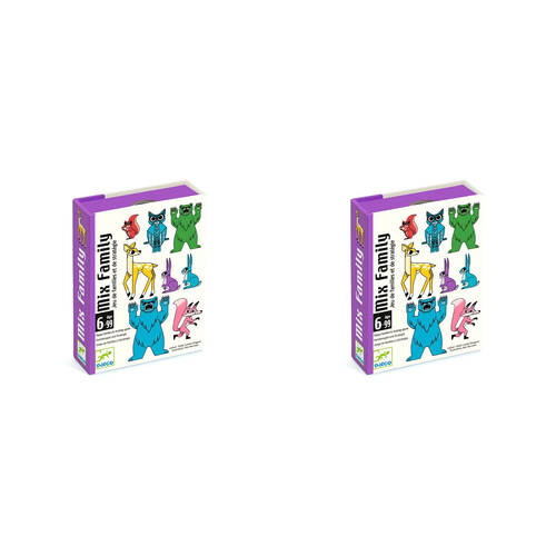 74pc Djeco Mix Family Strategy Card Game Set Kids 6y+