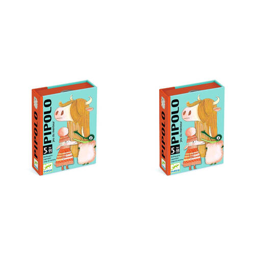 2PK Djeco Pipolo Bluffing Card Game Kids/Children Play 5y+