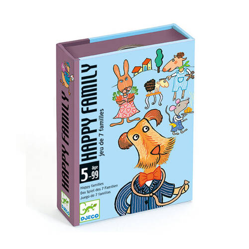 Djeco Happy Family Card Game Kids/Children Play 5y+
