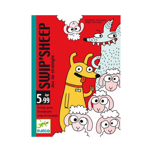 Djeco Swip Sheep Tactial Card Game Kids/Children Play 5y+