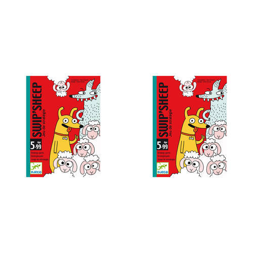 2PK Djeco Swip Sheep Tactial Card Game Kids/Children Play 5y+