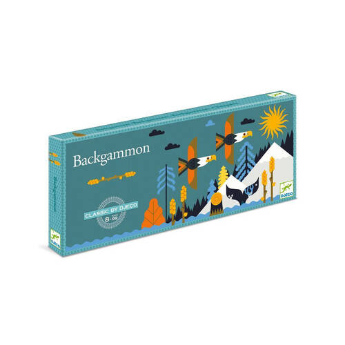 Djeco Backgammon Kids/Children Board Game Fun Play 8y+