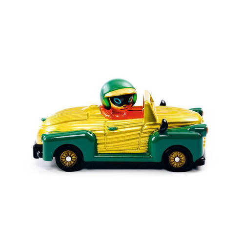 Djeco Royal Scarab Crazy Motors Kids Miniature Toy Car 3y+/8x4x4cm Gold/Green