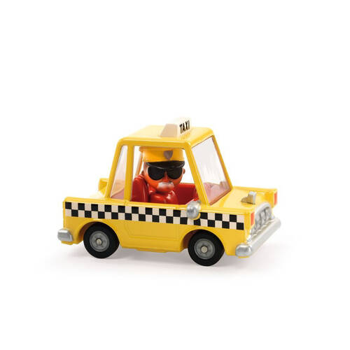 Djeco Taxi Joe Crazy Motors 4x7cm Kids Play Toy 3y+