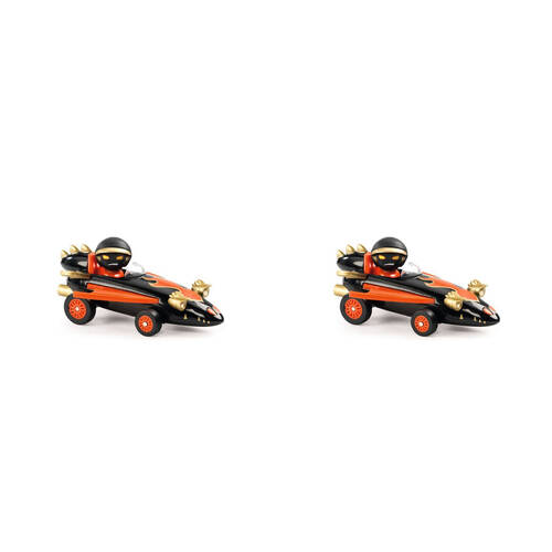 2PK Djeco Dragon Fire Crazy Motors 5x9cm Kids Play Toy 3y+